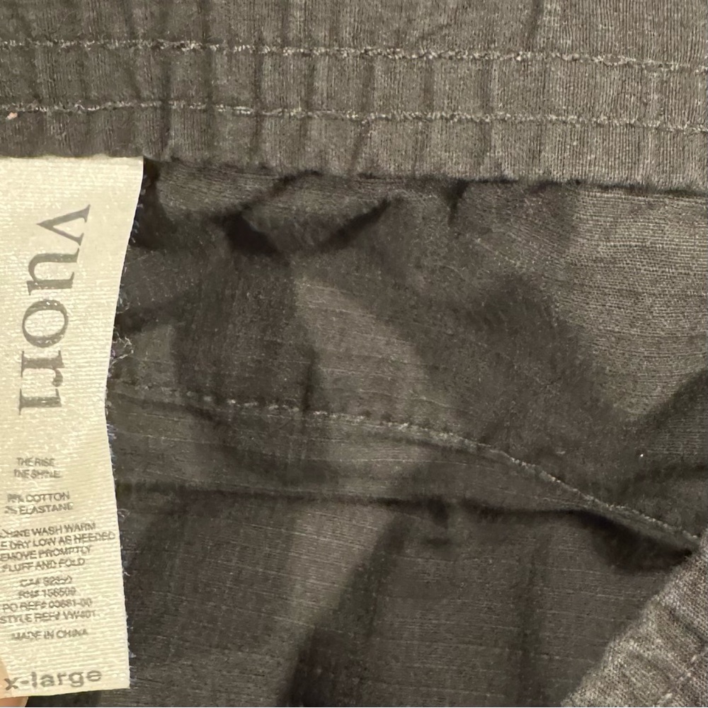 Vuori Men's Dark Gray Pants with Drawstring - XL - Picture 5 of 6